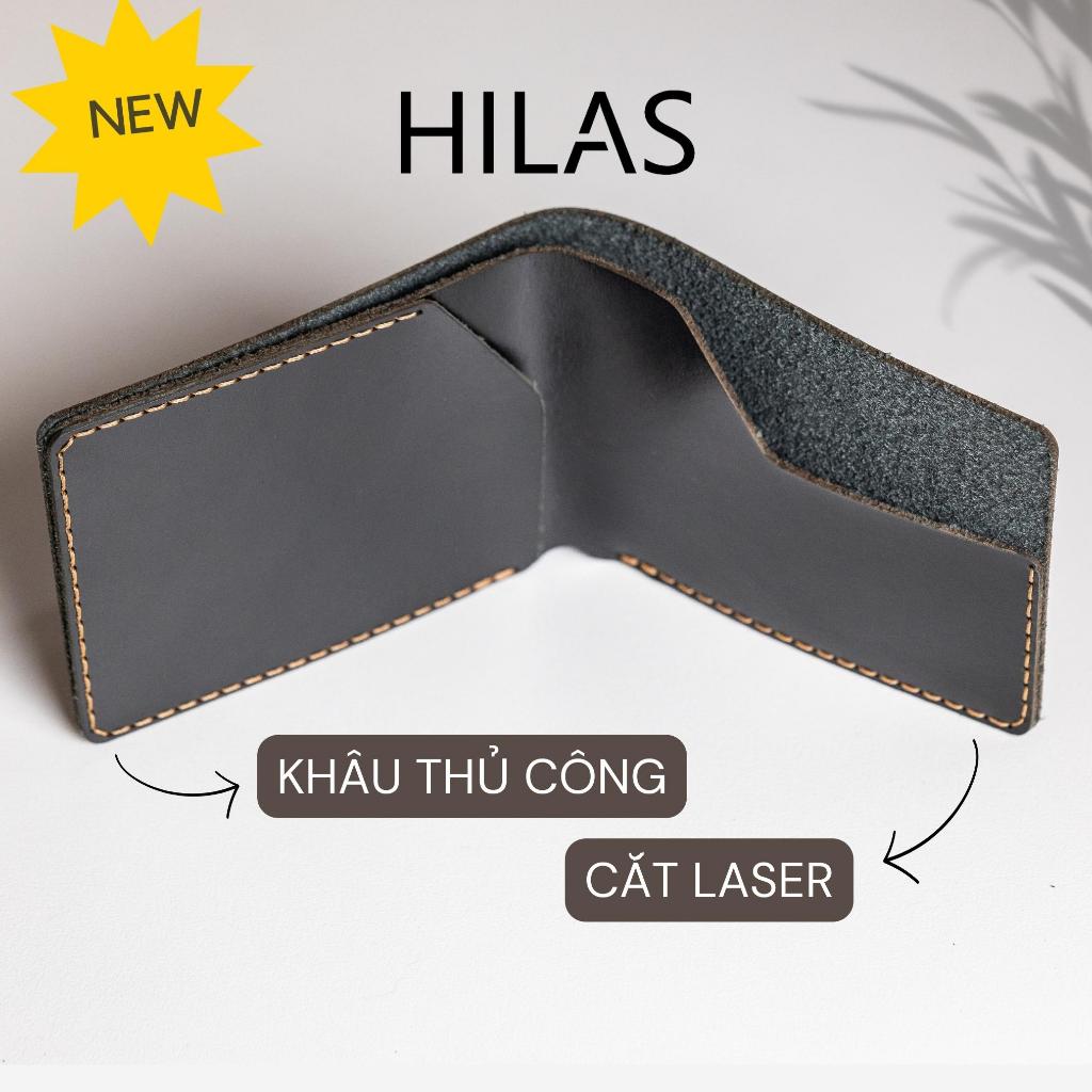 Ví da HILAS 1 - Da bò thật, cắt laser tinh xảo, khâu thủ công tỉ mỉ, thiết kế tối giản