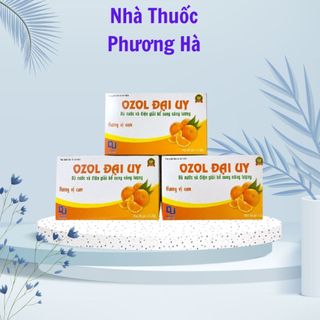 Bột pha Oresol hương cam pha 200ml nước. Ors gói pha bù nước và điện giải ozol đại uy