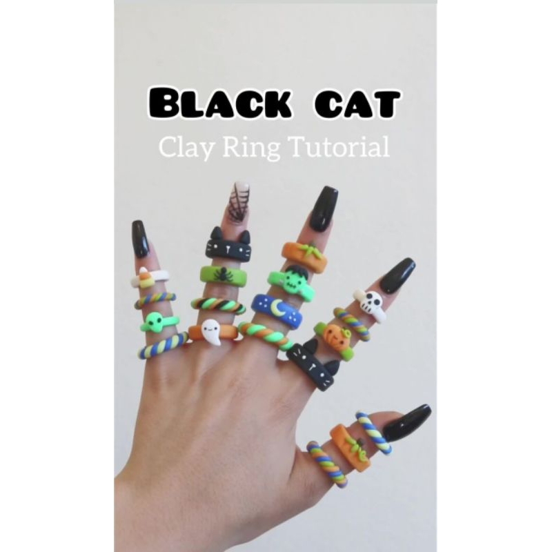 Nhẫn cute nhiều mẫu bằng đất sét 💗🌷