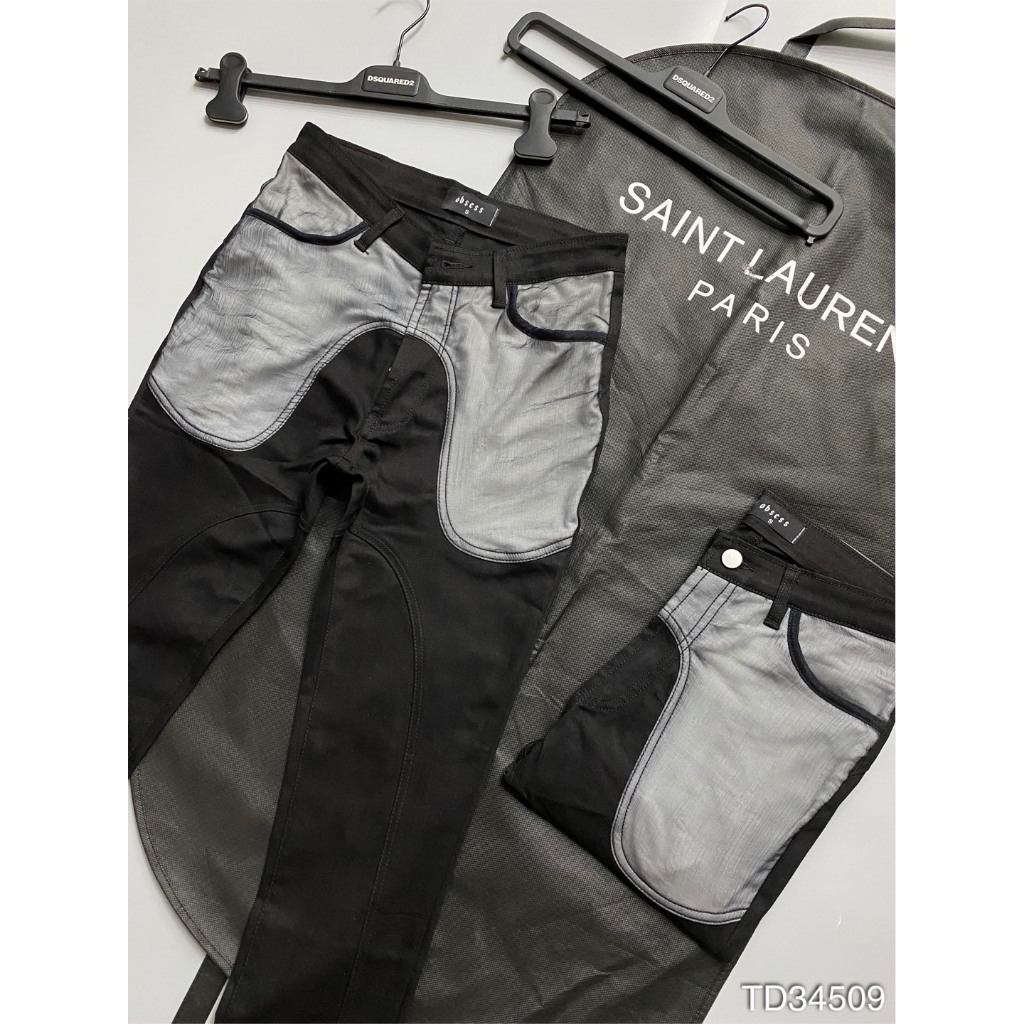 Quần Jean Obsess Mix Họa Tiết Túi Quần Siêu Đỉnh - Quần Jeans Obsess Đen Trơn Phối Túi Màu Tinh Tế hot trend 2023