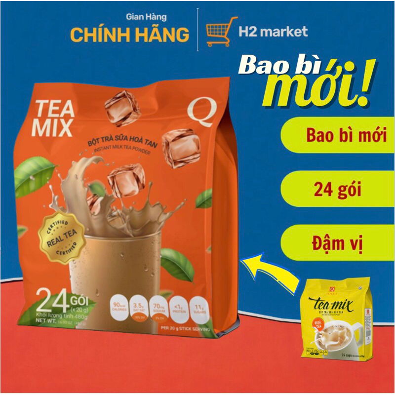 Trà Sữa Hòa Tan Tea Mix gói 480g