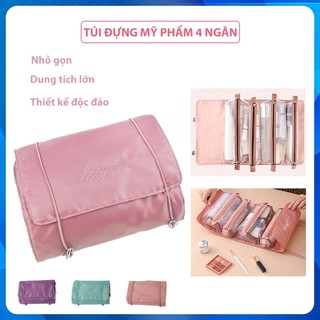 Túi đựng mỹ phẩm leegoo đồ trang điểm du lịch 4 túi trong 1 có thể tháo rời
