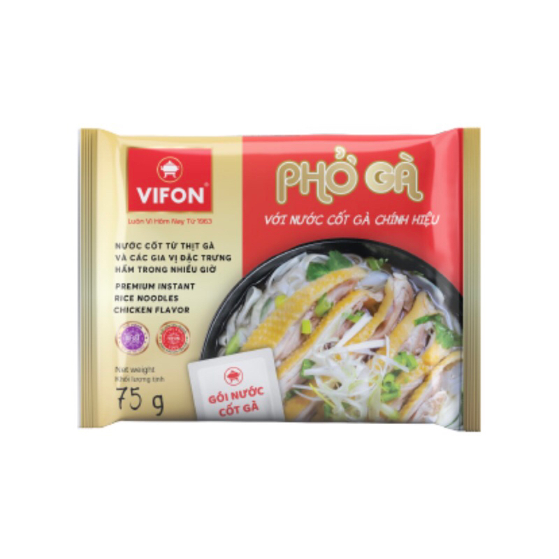 Phở vifon gà có gói cốt thịt 75g