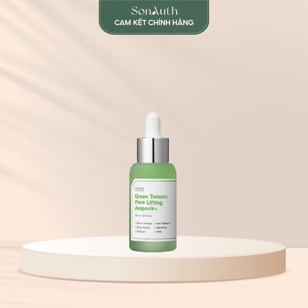 Tinh chất Sungboon Editor Green Tomato Pore Lifting Ampoule+