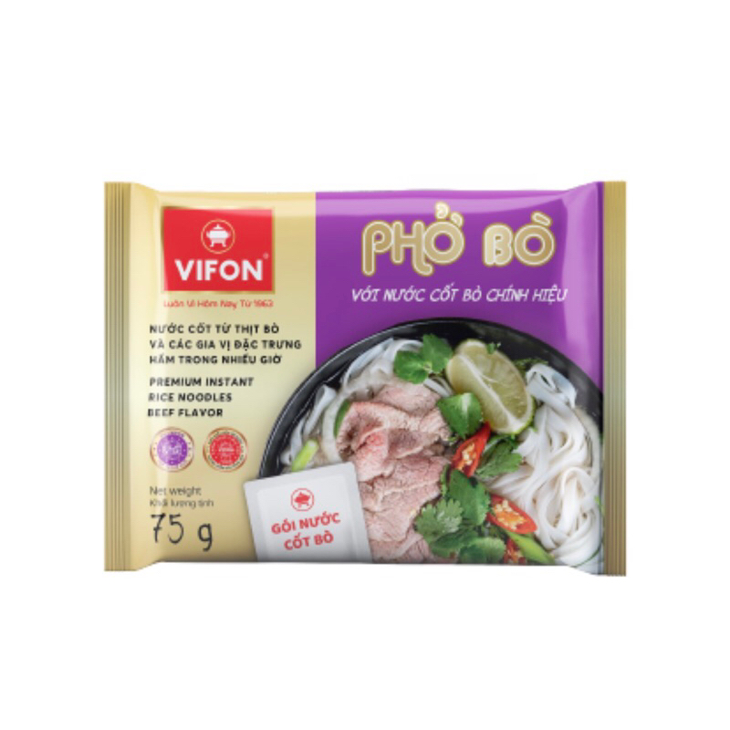 Phở vifon bò có gói cốt thịt 75g