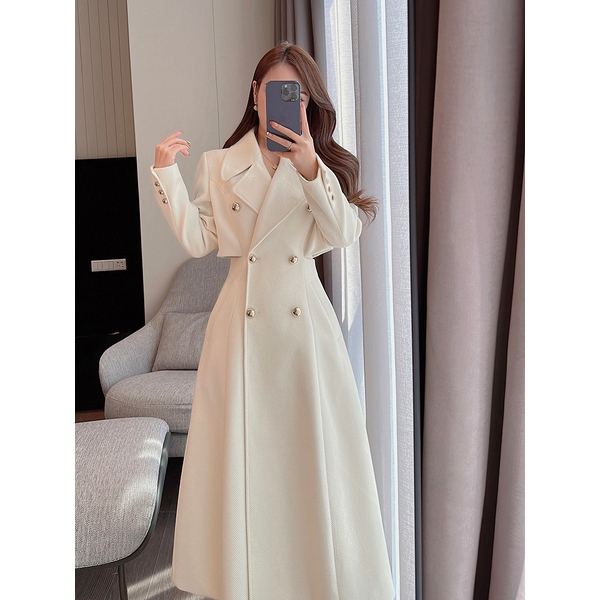 Áo khoác dáng dài Emili, áo măng tô dài thanh lịch