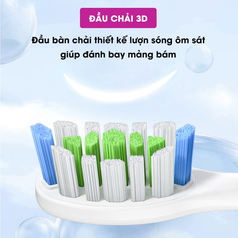 Combo 5 đầu bàn chải điện CWell Sonic S1 chính hãng