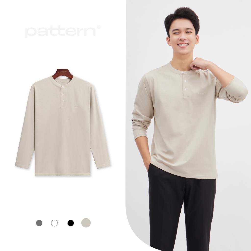 Áo cổ tàu dài tay Cotton PATTERN PA032