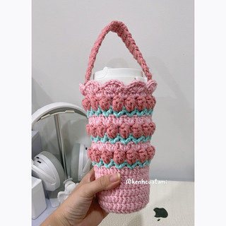 Túi hoa Tulip đựng bình ly giữ nhiệt 500ml
