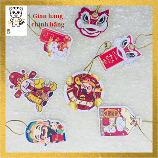 Liễng/thẻ treo tag mèo thần tài, kỳ lân kèm dây treo