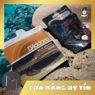Combo bộ dây đàn guitar acoustic daddario + capo tăng tone guitar