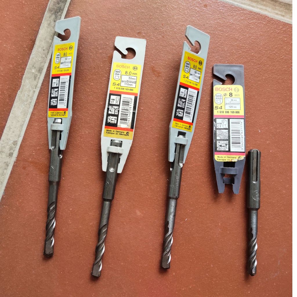 Mũi khoan bê tông Khoan tường phi 8mm - dài 110mm chuôi gài hiệu Bosch