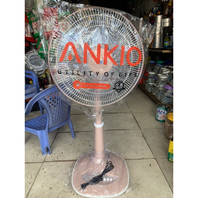 Quạt đứng lỡ lửng 16" ANKIO AL1639 màu hồng - BH 24 tháng