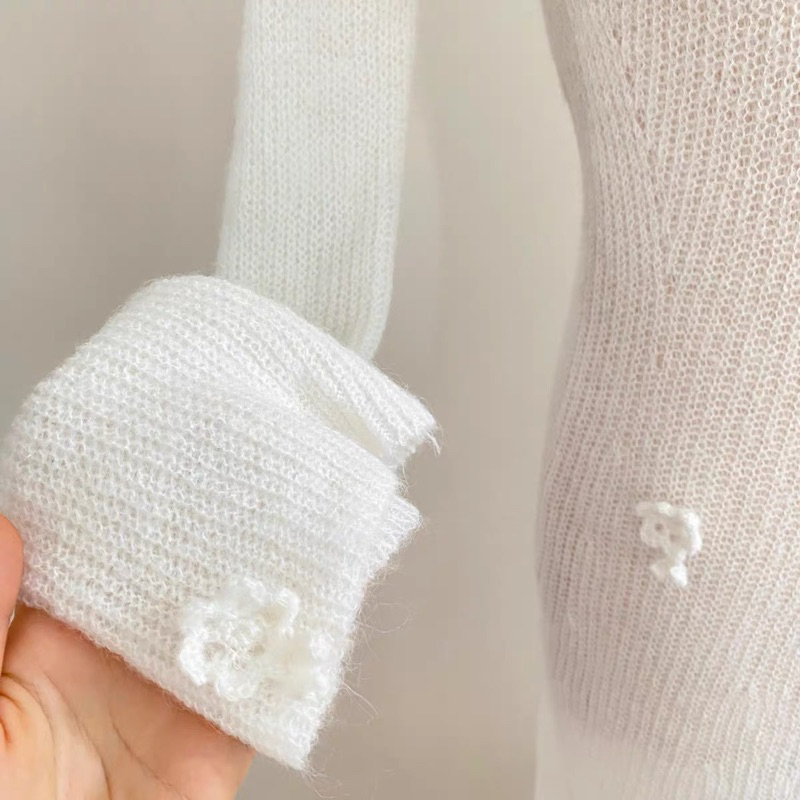 Set váy len đính hoa dáng dàng tiểu thư