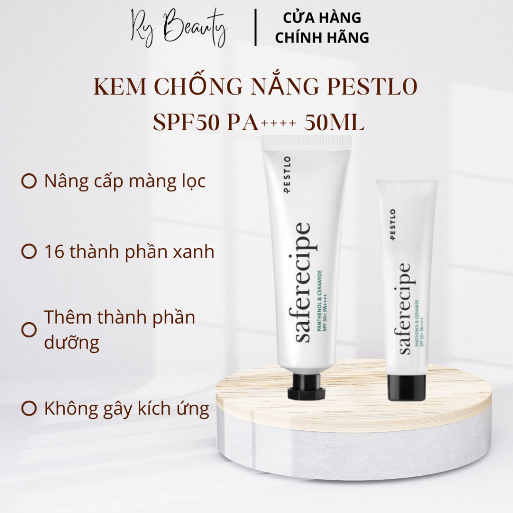 Kem chống nắng PESTLO Safe Recipe Sun Essence SPF50 PA++++ 50ml