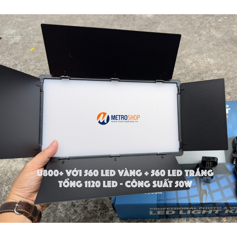 ĐÈN LED TRỢ SÁNG QUAY VIDEO CHỤP HÌNH 50W U800+ U600+