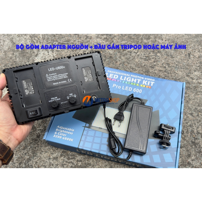 ĐÈN LED TRỢ SÁNG QUAY VIDEO CHỤP HÌNH 50W U800+ U600+
