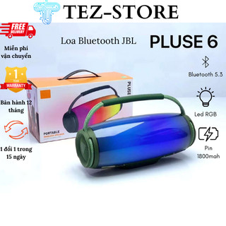 Loa nghe nhạc bluetooth cầm tay pluse 6 loa blutooth di động led không dây bass mạnh