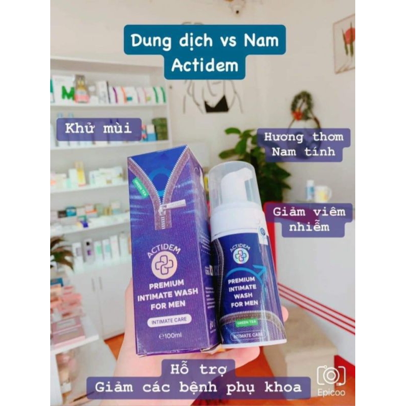 Bọt vệ sinh nam Actidem 100ml