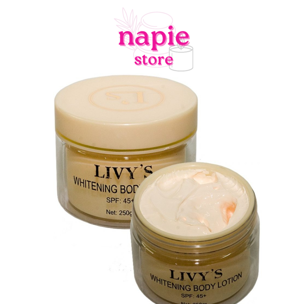Kem Body Dưỡng Trắng Da Toàn Thân Folio Livy Vàng Và Đen