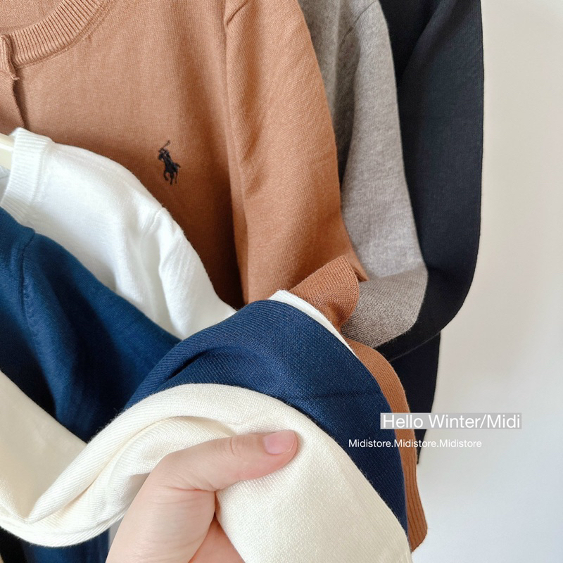 Áo cardigan logo ngựa  - MIDISTORE