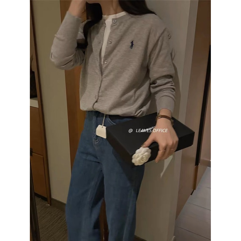 Áo cardigan logo ngựa  - MIDISTORE