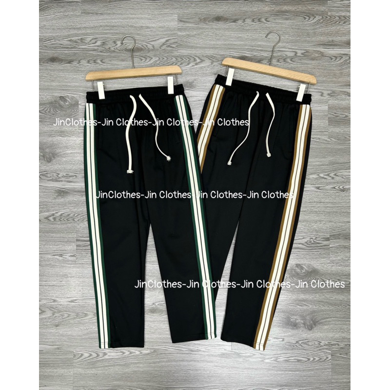 Quần dài thể thao nam nữ, Quần dài Sọc baggy chất vải Umi hàn
