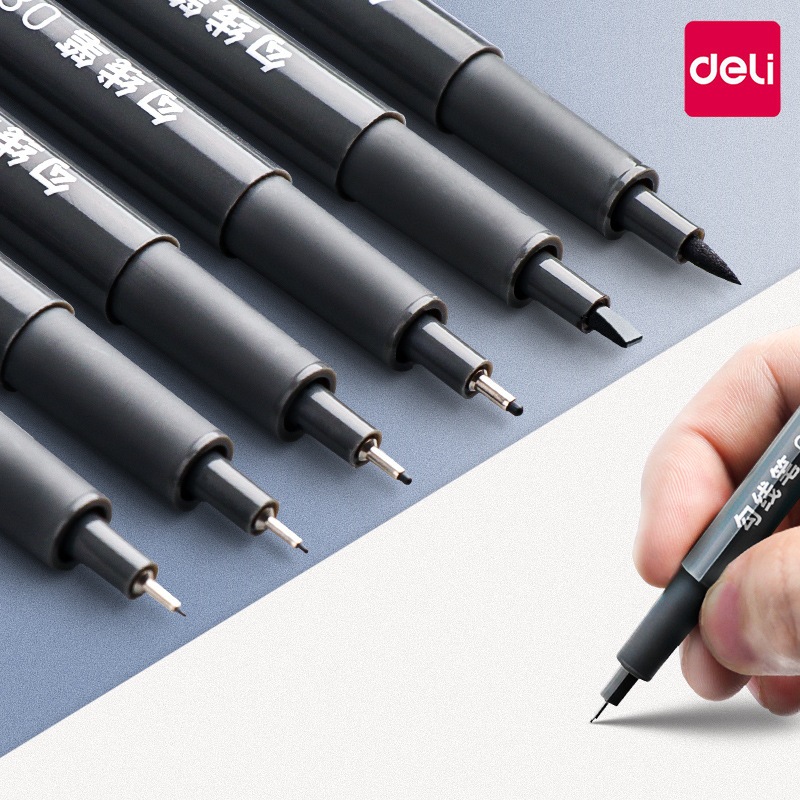 Bút Đi Nét Kỹ Thuật Deli S573 Giá Cho 1 Chiếc Liner Vẽ Caligraphy Bút Vẽ Phác Thảo Chuyên Nghiệp