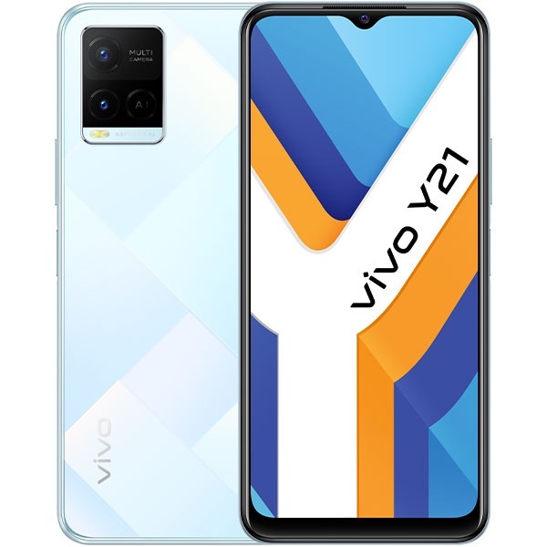 Điện Thoại Vivo Y21  - Đen Kim Cương - Camera sau 64MP-Selfie Camera 32MP AMOLED 6.44"