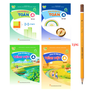 Sách - combo vở bài tập nâng cao toán + tiếng việt 4 tập 1+2