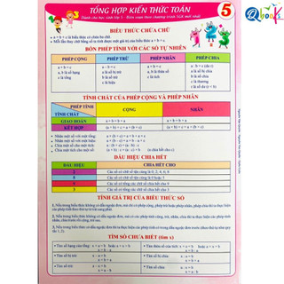 Sách - Tổng hợp công thức Toán Tiểu Học theo từng lớp - in bìa cứng Sanbooks