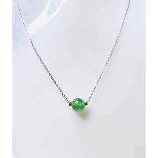 Dây đeo cổ đá thạch anh dâu xanh-Dây chuyền đeo cổ đá phong thuỷ Gia An may mắn tài lộc
