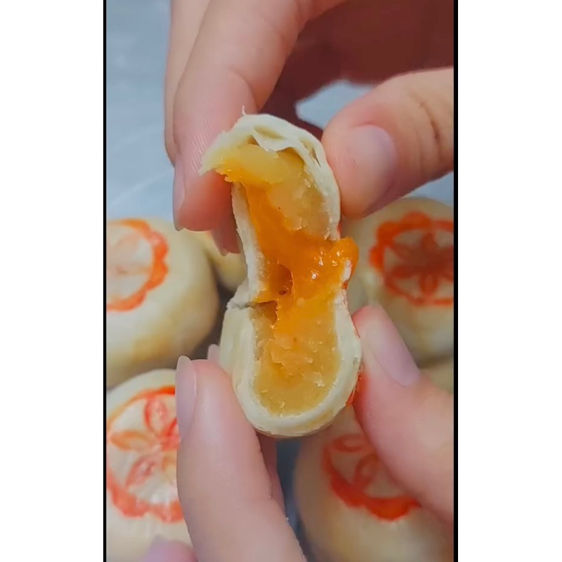 Combo 2 hộp - 24 cái Bánh Pía Mini nhân kim sa trứng muối nhà làm ít ngọt