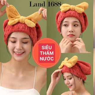 Mũ tắm, mũ ủ tóc vải 2 lớp dày dặn chống thấm nước tốt - landshop