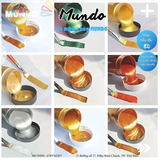 Màu tô tượng 50ml nhũ vàng, nhũ bạc, nhũ hồng,. acrylic 7d india ấn độ, màu vẽ tranh tường, trang trí