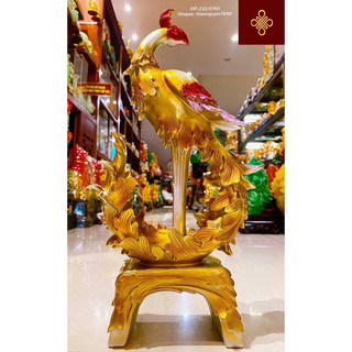 Tượng Chim Phượng Hoàng Lửa - biểu tượng cho sự khởi đầu thịnh vượng .(cao 40, dài 17, rộng 8.5)