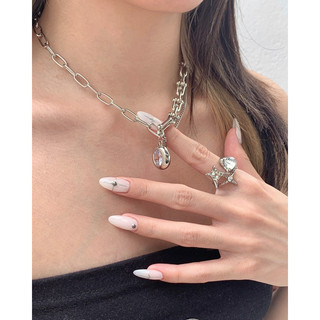 Vòng cổ mặt đá lớn Ashu Big Stone