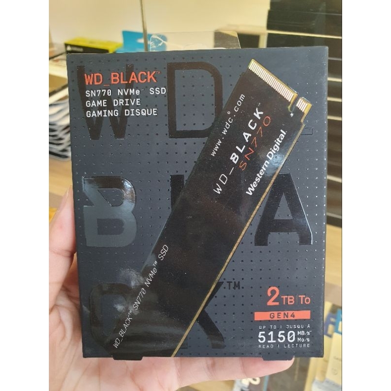 Ổ Cứng SSD WD BLACK SN770 500GB / SN770 1TB M2 PCIe NVMe Gen 4×4 WDS500G3X0E