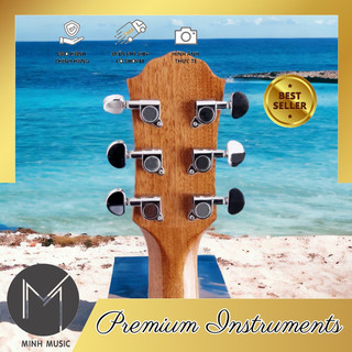 Bộ khóa Đàn Guitar MMS - bộ 6 cái đầy đủ ốc lông đền ráp thay thế khoá inox cao cấp không gỉ sét