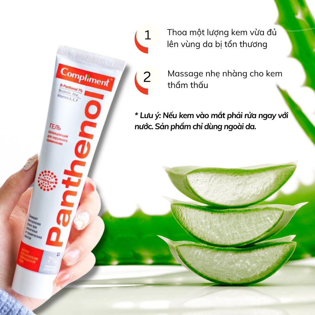 Gel dưỡng Panthenol Cooling gel B5 Compliment 75ml