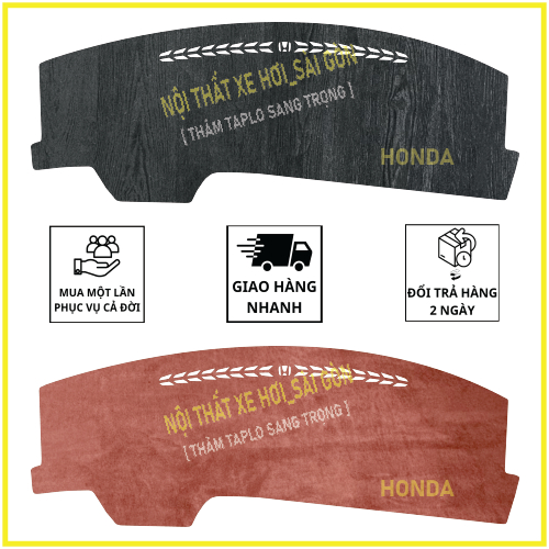 Thảm taplo xe Honda City 2015 2016 2017 2018 2019 2020, thảm taplo che nắng da carbon, nhung cao cấp