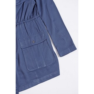 Áo khoác blazer dáng dài cột nơ eo A3439