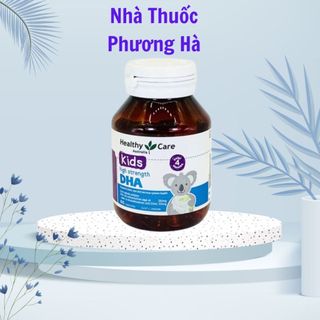 Bổ sung omega-3 dha cho trí não bé healthy care kids high strength dha lọ 60 viên