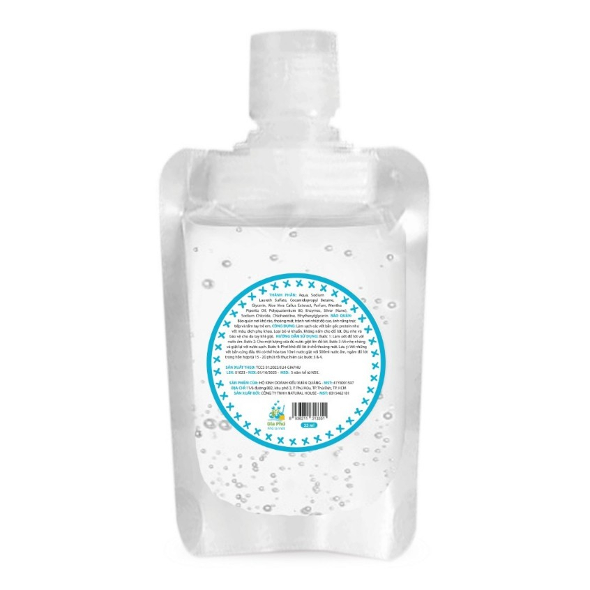 Nước giặt đồ lót Gia Phú 35ml chiết xuất từ lô hội và tinh dầu bạc hà thơm mát, làm sạch vết bẩn, dịu nhẹ da tay Wasen