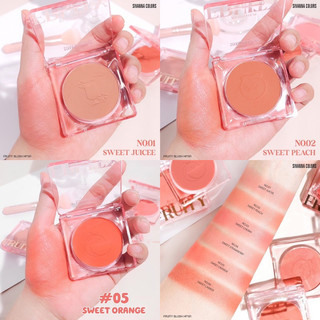 Phấn má hồng Mịn Lì Sivanna Fruity Blusher peach 🍑