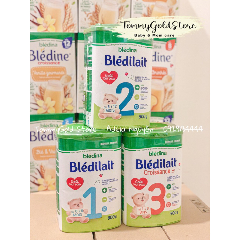 Sữa bột Bledilait Bledina Pháp số 1 2 3 loại 400g, 900g và 1200g