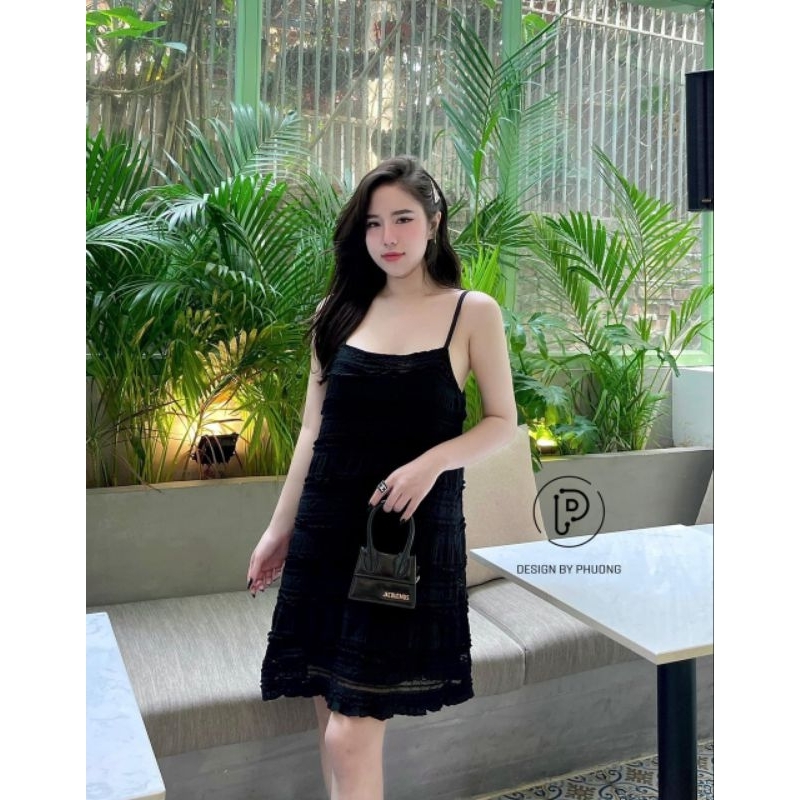 Đầm ren 2 dây by phuong