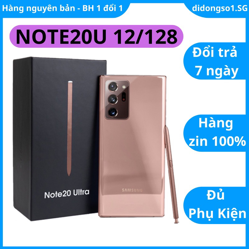 Điện thoại Samsung Galaxy Note 20 Ultra 5G 2 sim 99% Fullbox Ram 12Gb-128Gb Snapdragon 865+ - Didongso1