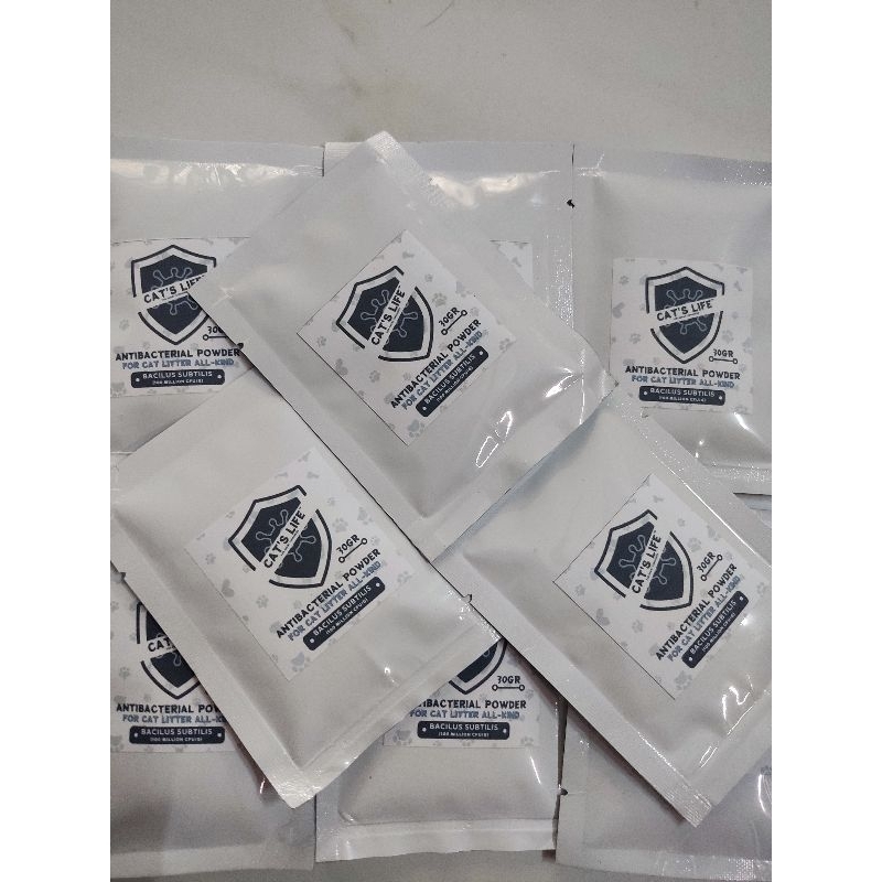 Men khử mùi khay chậu cát vệ sinh cho mèo Catlife gói 30g