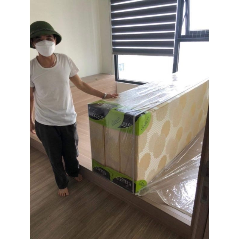 Đệm bông ép Everon 5cm Không lún xẹp BH 10 năm không hỏng không võng lưng đệm everon nệm everon